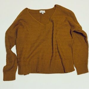 Lucky Brand Women's V-Neck Sweater Women’s Size S - Warm Amber